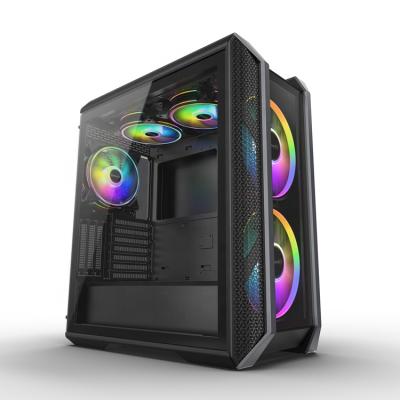 China With Side Panel Window Hot Sale Tower EATX NEW PC Computer Case AMAZING Gaming Desktop PC CASE With Double Panels for sale