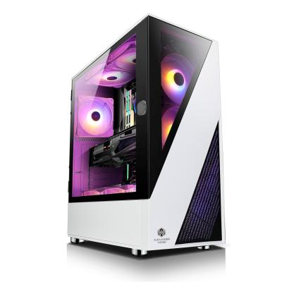 China With NEW ATX Window Gaming PC Gamer Side Panel Case Desktop Chassis with Rotate 3.0mm Tempered Glass with Magnet for sale