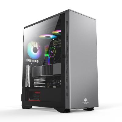 China With Side Panel Window Cable Management / Airflow Game Style Full Window Tower Case PC Cabinet Gamer Case for sale