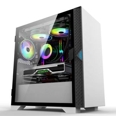 China With Original Factory Custom Made Window CM520 Mic Side Panel ATX RGB Fan Computer Gaming Case PC Case PC Envelope for sale