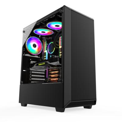 China 2021 Gaming Case ATX Gaming Desktop Cabinets And PC Computer Case Computer Towers for sale