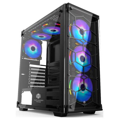 China Computer Case PC Case Gaming ATX Gabinete Case Desktop Glass Gamer for sale