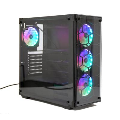 China With Side Panel Window JNP-C907 Computer Case PC Case Hot Selling ATX Gabinete Game Case For Gamer for sale