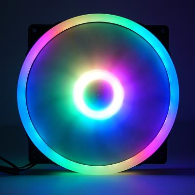 China Support ARGB Mode With JNP Motherboard Cooler Colorful Speed ​​RGB LED Adjustable Fan Case Fans With Fan Control Hub for sale