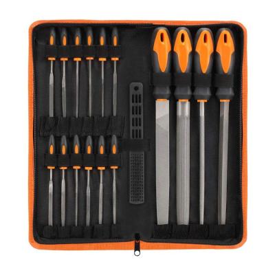 China Amazon 17pcs Professional Good Quality Stationery Steel Metal File Set Tool Kit for sale