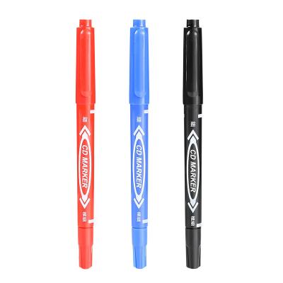 China Fashion manufacturers produce small oily double-headed marker pen coating pen for sale