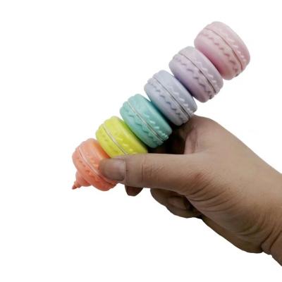 China Fashion Macaron Shape Highlighter Bar Student Key Marker Pen Office Marker Graffiti for sale