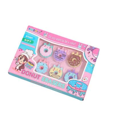 China Creative Rubber Donut Unicorn Student Cartoon Office Eraser Personality Gift Professional Gift for sale