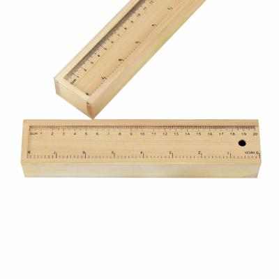 China Eco-Friendly Good Quality 1m Yellow Wooden Rulers for sale