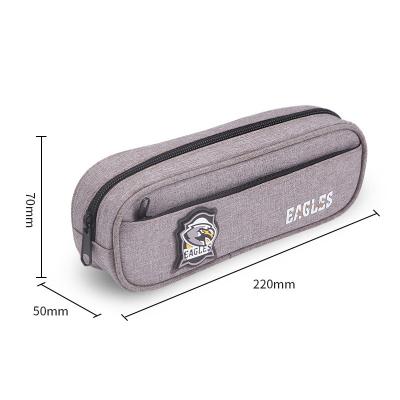 China Fashion High Quality Nylon Material Pencil Case Students Stationery Pen Bag For School_office for sale