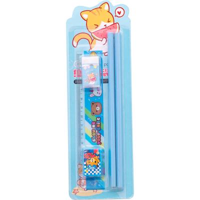 China Wholesale Cute Cheap Lovely Cardboard Styles School Stationery Set (Gift) For Kids for sale