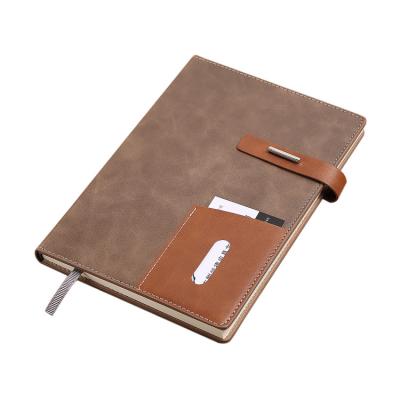 China Hardcover Fashion Journal Notebook with Loop and Pocket for sale