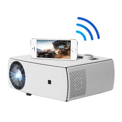 China Pico Beam Christmas Night 1080P Multi Media Outdoor Led Light Video Home Biled Lens Android Smart Phone Projectors for sale