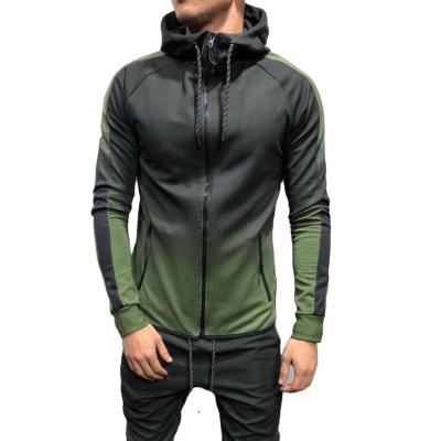 China 2022 High Quality Custom Color Gradient Polyester Spring Anti-Wrinkle Hoodies Men's Custom Color Logo Cotton Jackets for sale