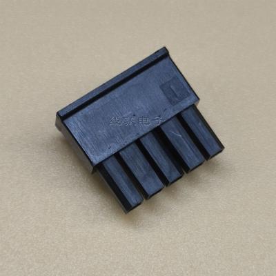 China Wire To Wire Black Male Crimp Housing 3004-1x5 Connector for sale