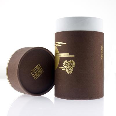 China Custom Shipping Cartons Round Paper Tube Box With Foil Stamping Custom Printing for sale