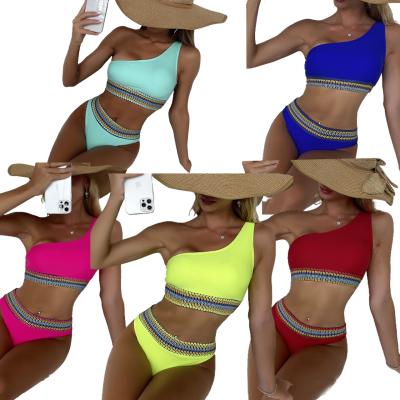 China Rabbit YH668 Print Swimming Bikinis Girls New Breathable Swimwear 2022 Multi Color Wear YH668 for sale