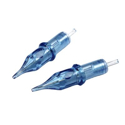 China Constant 316 Stainless Steel E.O. Gas Oem Tattoo Needle Cartridge Blue for sale