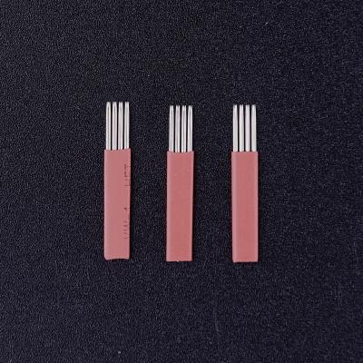 China Microblading Permanent Needle Tattoo Needles Permanent Makeup Eyebrow 4*3rl Makeup Needles Safety for sale