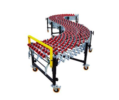 China LIANGZO Line Stretch Line Unpowered Flywheel Extension Heat Resistant Line Folding Conveyor High To Roll Unloading Conveyor for sale