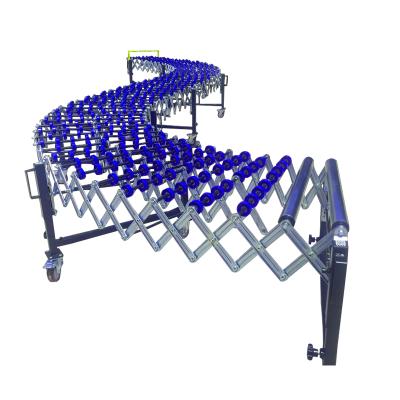 China High Quality Best Price Heat Resistant Best Price Skid Wheel Roller Conveyor Sleeve Telescopic Slip Conveyor for sale