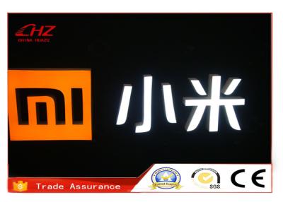 China Muestra abierta con pilas retroiluminada grande inoxidable pulida de las letras de canal del acero LED en venta