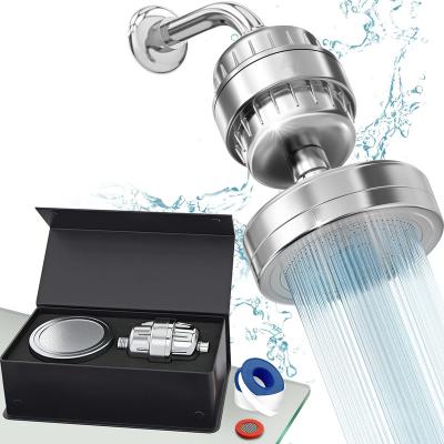 China With Needle Filtration Luxury Tourmaline Stone Set Class 20-Stage Shower Head Filters For Hard Water Remove Chlorine for sale