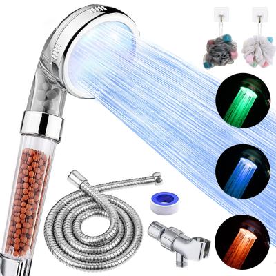 China Needle Free Combo Filtered Shower Head Including Class 18 Shower Filter Head High Pressure Hand Spray Shower Head For Hard Good Chlorine for sale