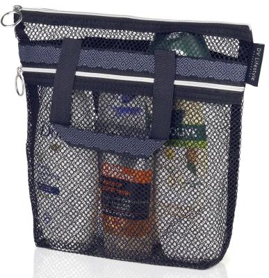 China PVC Quick Dry Tote Mesh Shower Caddy Shower Bag Portable 10.2x9.9