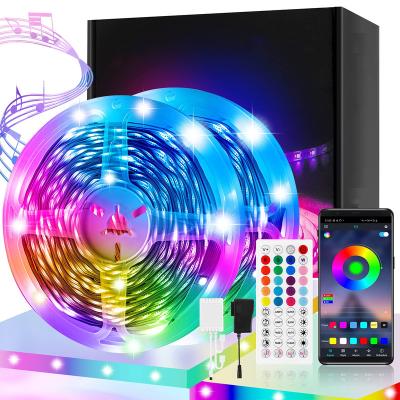 China Lights 100ft Bedroom Rgbic LED Strip Lights, App Controlled Music Sync Color Changing, Extra Long RGB 5050 LED Light Bar For Bedroom for sale