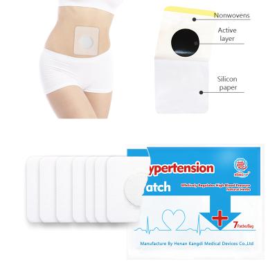 China 100% Natural Herbal Low Blood Pressure Plaster Hypertension Patch Headache OEM / ODM for sale