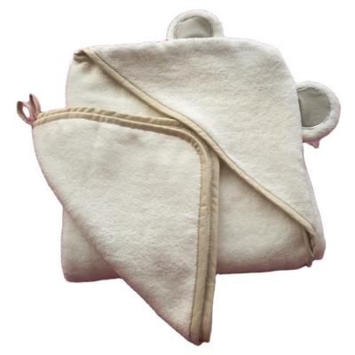 China 500GSM Compressed 600 GSM Soft 600 GSM Baby Bath Organic Bamboo Washcloth Premium Hooded Cute Extra Blanket/Cotton Towel for sale