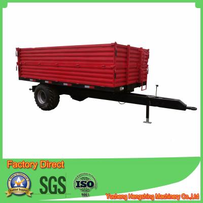 China Transport 5 Tons Four Wheel Tractor Rear Tipping Trailer for sale