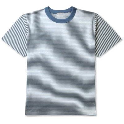 China Good Anti Shrink Cotton T Shirt Men White Striped T Shirts Mens Fitness T Shirt for sale