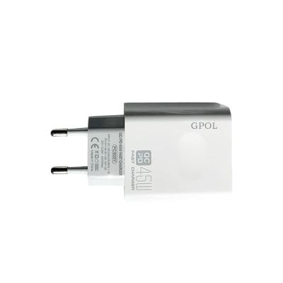 China PD QC3.0 High Power 45W Fast Travel Quick Travel QC 3.0 Charger EU Plug Wall Charger For Samsung for sale