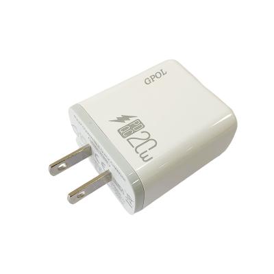 China Quick Type C Wall Charger QC 3.0 Charger Wholesale USB PD 20w Mini Super Fast Charger Portable for sale