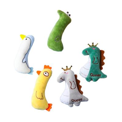 China New Viable Guantai Style Amazon Animal Train Cat Toys Plush Cat Mint Interactive Health Toy for sale