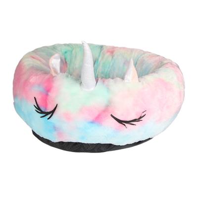 China Modern Unique Breathable Cotton Guantai Unicorn Design Fluffy Pet Bed For Pets for sale