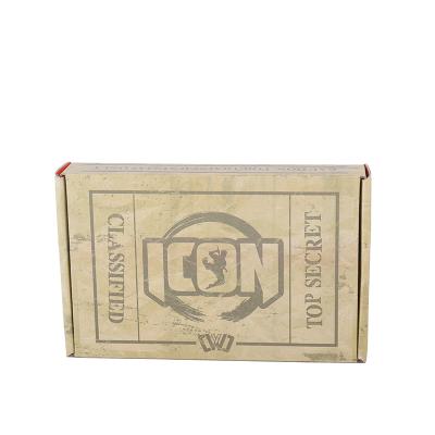 China 2021 Handmade Good Quality Recycled Brown Kraft Paper Chocolate Packaging Gift Box for sale