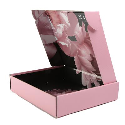 China Elegent Recyclable Corrugated Cardboard Box Custom Size Design Corrugated Paper Box for sale