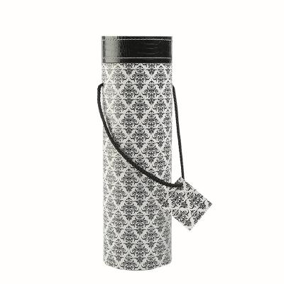 China Recyclable Custom Black And White Color Printed Wrapping Round Kraft Paper Tube for sale