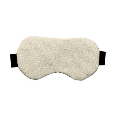 China Viable Fabric Eye Care Canvas Mask Shading Breathable Empty Sublimation Eye Mask Blank Patch For Sleep for sale