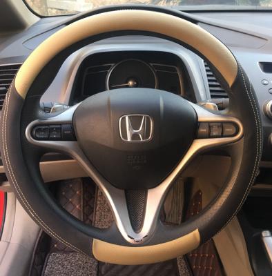 China Universal high quality car PU lowest price steering wheel cover, PU bamboo handle for sale