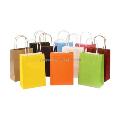 China Recyclable Recycled Brown Rope Handle Bags Bottom Square Kraft Paper Bag Food for sale