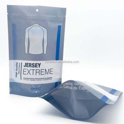 China Recyclable Biodegradable With Custom Printed Window Zip Lock Bags For Underwear Packaging for sale