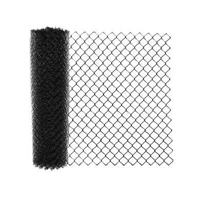 China Easily Assembled Wholesale Black Fabric Chain Link Wire Mesh Farm Protective Fence for sale