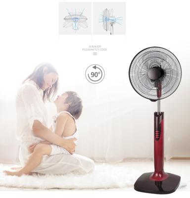 China Modern and fashional strong 18 inch pedestal electric fan with pure copper motorfor appliances for sale