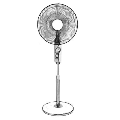 China Household Air Cooling 16 Inch Electric Rack Fan Use In House for sale