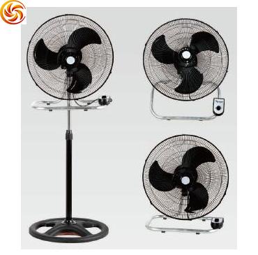 China Modern and fashional 3 in 1 industrial metal pedestal stand fan with full copper for sale