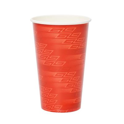 China Free Shipping Disposable In USA 16OZ 500ML Single Wall Paper Cup For Hot Drinks Beverage Cold Coffee for sale